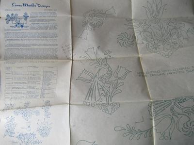 Stencil Lot With Waxed Paper