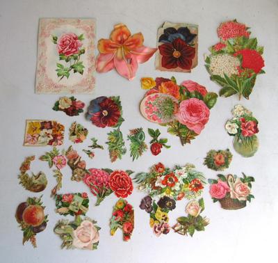 Antique Small Scraps Lot For Crafting
