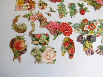 Antique Small Scraps Lot For Crafting