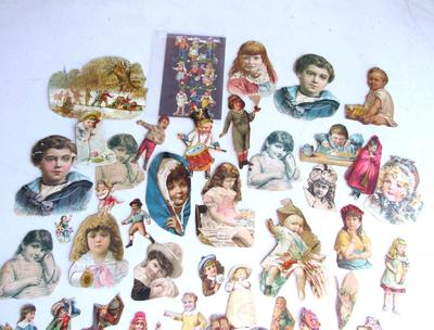 Antique Scraps For Crafting, Kids Theme