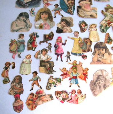 Antique Scraps For Crafting, Kids Theme
