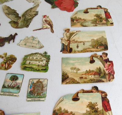 Antique Animal and Scenic Related Scraps