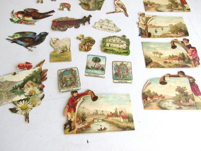 Antique Animal and Scenic Related Scraps