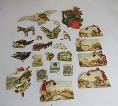 Antique Animal and Scenic Related Scraps