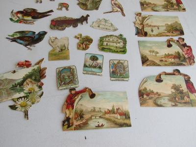 Antique Animal and Scenic Related Scraps
