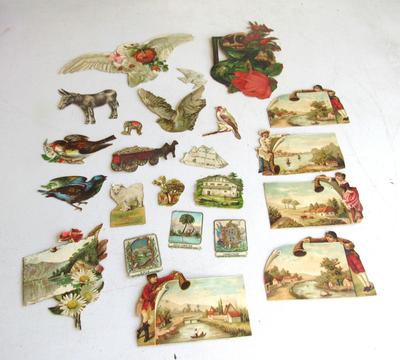 Antique Animal and Scenic Related Scraps
