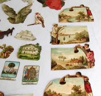 Antique Animal and Scenic Related Scraps