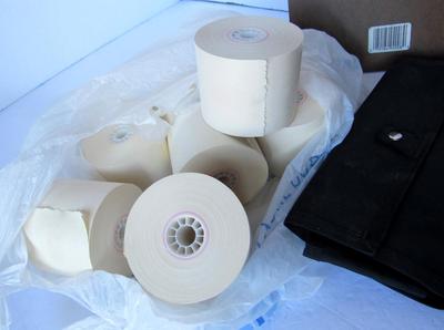 Adding Machine Rolls, Small Clip Board, Money Pouch