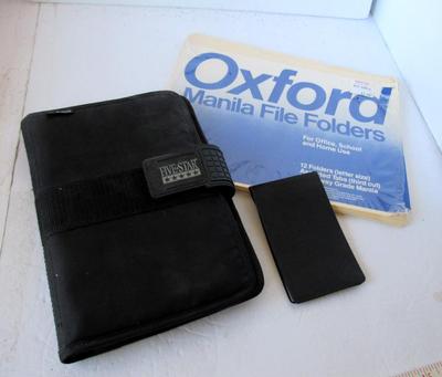 Nice Writing Tablet Cover, Unused File Folders, Race Office Supply Small Tablet
