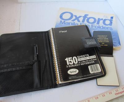 Nice Writing Tablet Cover, Unused File Folders, Race Office Supply Small Tablet