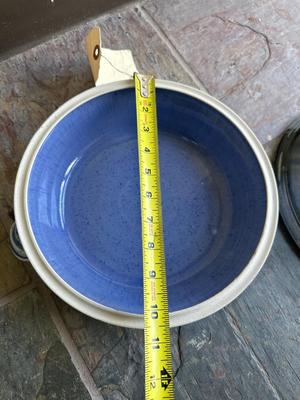 Handmade bakeware pottery signed