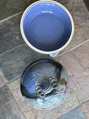 Handmade bakeware pottery signed