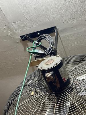 Garage ceiling fan