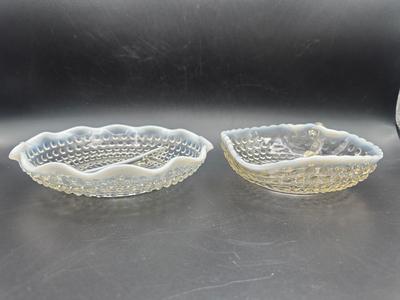 Vintage Moonstone Opalescent Hobnail Lot 1