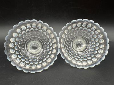 Vintage Moonstone Opalescent Hobnail Lot 1