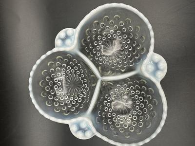 Vintage Moonstone Opalescent Hobnail Lot 1