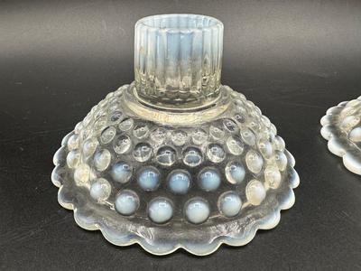 Vintage Moonstone Opalescent Hobnail Lot 1