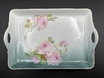 Bavaria Germany Hand-Painted Tray/Trinket Dish