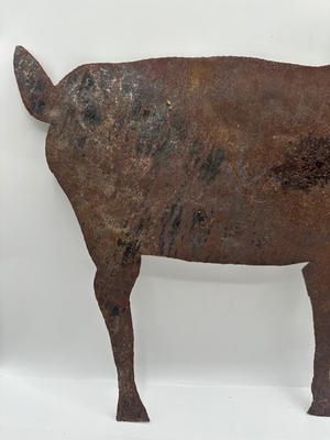 Large Metal Goat Wall Decor