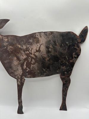 Large Metal Goat Wall Decor