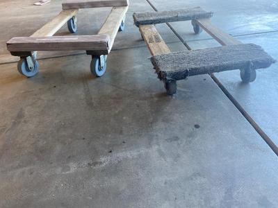 2 MOVING DOLLYS, THESE SURE ARE HANDY!