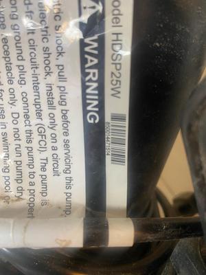 EVERBILT 1/4HP SUBMERSIBLE PUMP 3450RPM