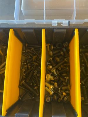 NICE ASSORTMENT OF FASTENERS IN ORGANIZATIONAL BOXES