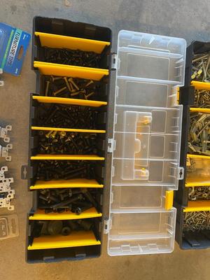 NICE ASSORTMENT OF FASTENERS IN ORGANIZATIONAL BOXES