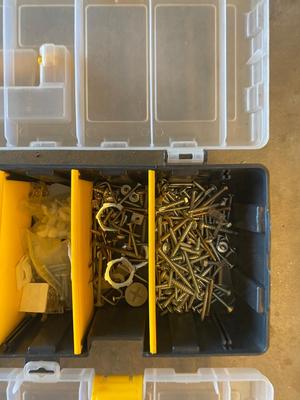 NICE ASSORTMENT OF FASTENERS IN ORGANIZATIONAL BOXES