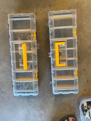 NICE ASSORTMENT OF FASTENERS IN ORGANIZATIONAL BOXES