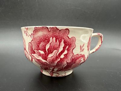 JOHNSON BROTHERS English Chippendale Pink Cross Plates and Cups