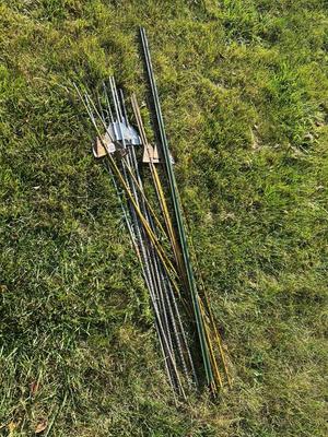 Metal posts for yard