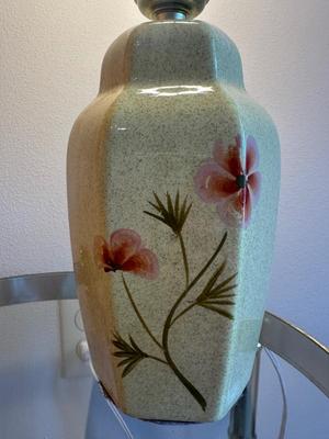 Mid Century Hand-Painted Small Lamp