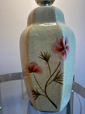 Mid Century Hand-Painted Small Lamp