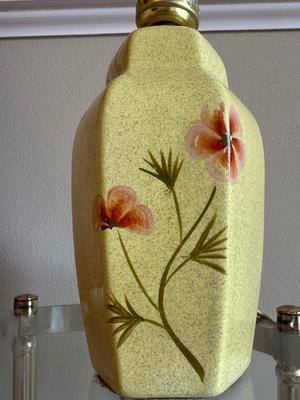 Mid Century Hand-Painted Small Lamp