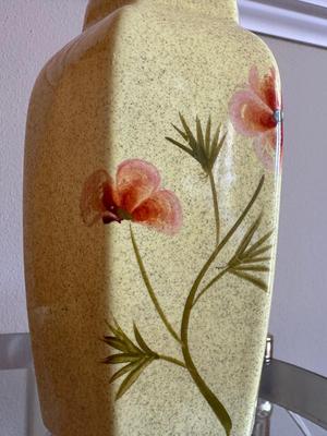 Mid Century Hand-Painted Small Lamp