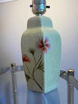 Mid Century Hand-Painted Small Lamp