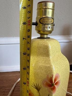 Mid Century Hand-Painted Small Lamp