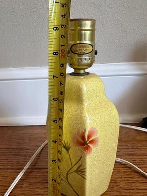 Mid Century Hand-Painted Small Lamp