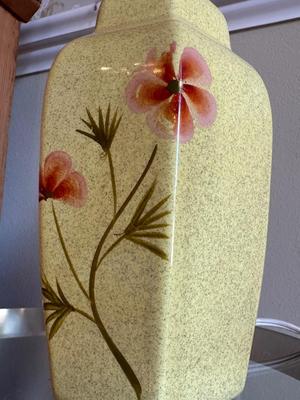 Mid Century Hand-Painted Small Lamp