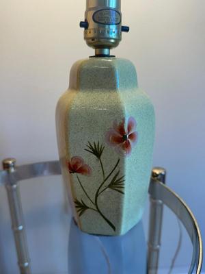 Mid Century Hand-Painted Small Lamp