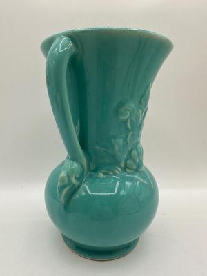 Vintage Glazed Floral Vase, USA