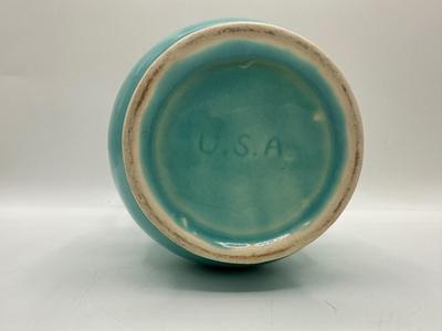 Vintage Glazed Floral Vase, USA