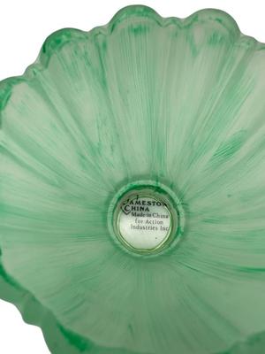 Jamestown China Christmas Plates on Pedestals