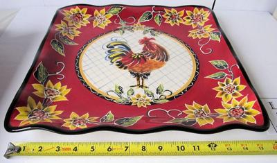 Large Rooster Platter/Tray, Julie Ueland