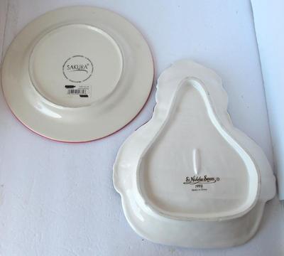 Cute Snowman Christmas Tray and Plate