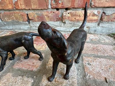 Two Dog Figure Statues (2)