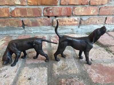 Two Dog Figure Statues (2)