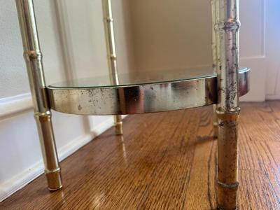 Mid Century Modern Round Accent Table (See Details)