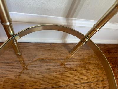 Mid Century Modern Round Accent Table (See Details)